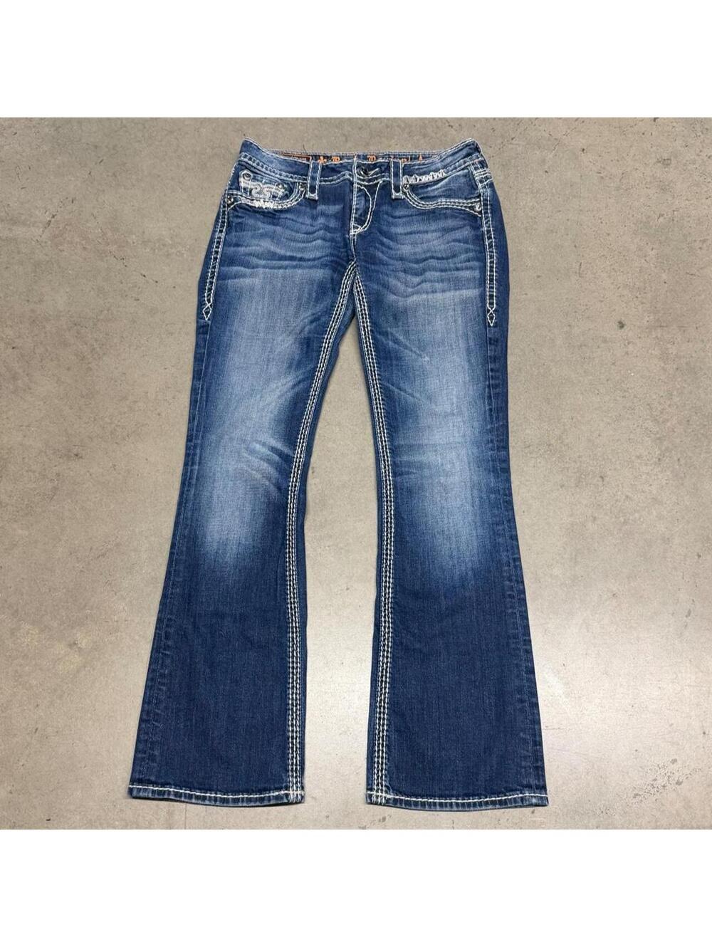 Y2K Rock Revival Serena Boot Jeans Denim Bootcut Jeans MSRP $200 - Picture 2 of 8